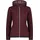 Woman Jacket Fix Hood Burgundy-Bianco 38