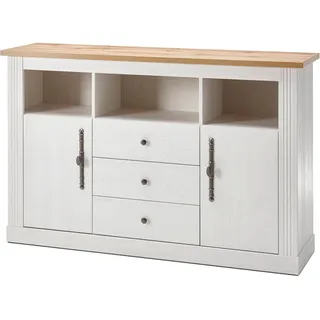 OTTO home Sideboard Westminster, Kommode im Landhausstil, Schrank, Stauraumelement, Metallgriffe, ausreichend Stauraum, in 2 Farben erhältlich weiß