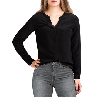 Posh Gear Seidenbluse Damen Seidenbluse Nobicetta Bluse aus 100% Seide schwarz L (40)