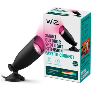 WIZ Außenstrahler Metall 102,0 cm IP65 4W RGB Wi-Fi schwarz