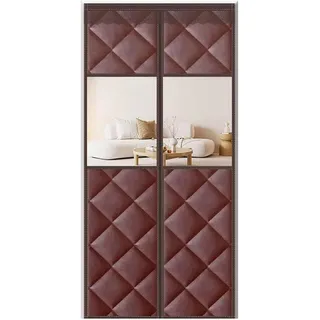 SePkus Thermo Türvorhang Winddicht, Kälteschutz Isoliervorhang Thermovorhang, Schallschutz Winter Verdickte Oxford Stoff Türen Haustür Baumwoll-türvorhang Tür Wärmeschutz (A 100x210cm)
