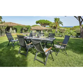 a casa mia Ausziehtisch  Catania ¦ grau ¦ Maße (cm): B: 100 H: 76,5