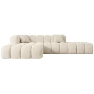 altdecor Ecksofa, Ottomane links, OLEA-L2 - 289x176x71 cm Beige