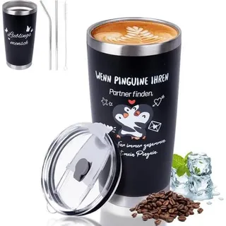 Thermobecher Pinguin Valentinstagsgeschenk 20oz Liebhaber