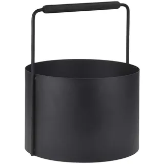 BLOMUS Kaminholzkorb Ashi 35 cm schwarz