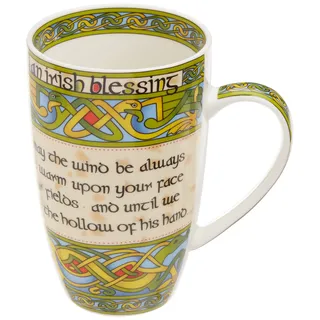 Royal Tara Irish Weave Keramikbecher Kaffee Tee Tasse Becher mit Irischer Segen Design | Irland Home Küche Zubehör Geschenke Souvenirs Trinkgeschirr