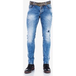 Bequeme Jeans CIPO & BAXX Gr. 38, Länge 34, blau Herren Jeans Cipo Baxx im trendigen Look