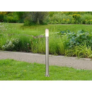 meine wunschleuchte Wegeleuchte Edelstahl H 110 cm inkl. Bewegungsmelder silber