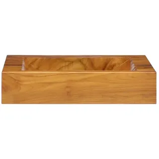 vidaXL Teak Waschbecken 50 x 35 x 10 cm