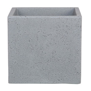 Scheurich Kunststoff-Topf C-Cube, quadratisch, Grau