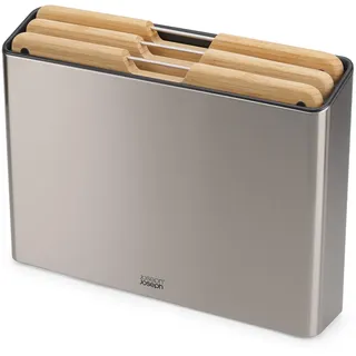 Joseph Joseph Folio Steel 3-tlg. Schneidebrett-Set 38 x 28,7 cm Braun