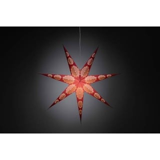 Konstsmide 2920-520 Weihnachtsstern Glühlampe, LED Rot, Weiß mit Ständer