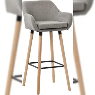 CLP Barhocker Grant 51 cm x 101 cm x 50 cm Grau