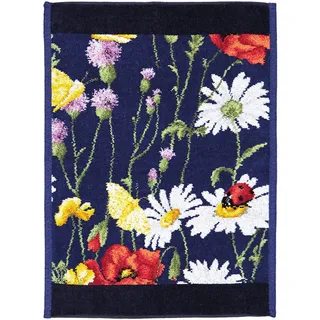 Feiler Handtücher Daisy Field Gästetuch 37x50 cm | schwarzblau - blau