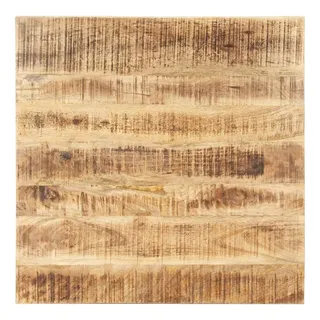 furnicato Tischplatte aus Vollholz 70 x 70 cm in natürlicher Farbe (1 St), Stabiler Esstisch mit Holzträgern, lasiert für Gastronomie & Cafés braun 70 cm x 2.7 cm x 70 cm