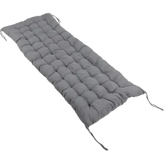 Relaxdays Bankauflage 180 x 70 x 5 cm grau 1-tlg.