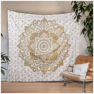 Wandteppich Blumenmuster Mandala Wandteppich,Wandbehang für Schlafzimmer, Büro, Welikera, Höhe: 200 mm