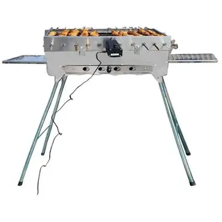 Grillpeter Schaschlikgrill Mangal Astana mit 11 Spieße & 230 V Motor