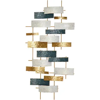 moebel-direkt-online Ilse creme/blau/gold Metall 120x60 cm