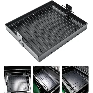GFTIME 38-71cm Verstellbare Holzkohleschale für Tepro Toronto, Taino Hero XL Holzkohle Grill, Activa Angular, EL Fuego Montreal, EL Fuego Ontario Holzkohlegrill, Universal Holzkohlerost Ersatzteile