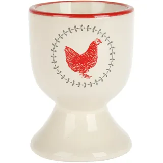 Eierbecher aus Steingut, Motiv: Pola La Huhn