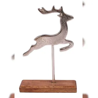 Deko-Hirsch 13x19cm Tierfigur Dekofigur Weihnachtsdeko Winterdeko Deko Rentier