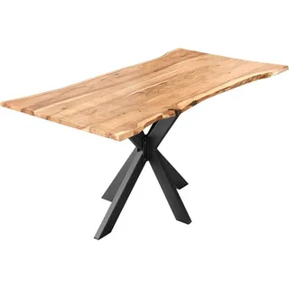 sam möbel gmbh Helene 280 x 77 x 100 cm Akazie natur/beige