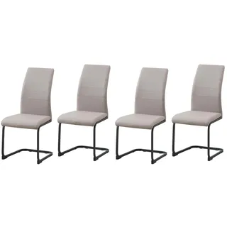 Hti-Living Schwingstuhl SallyP Kunstleder cappuccino 4 Stk.