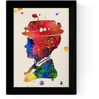 Nacnic berühmter Drucken Mary Poppins Film (Profil) in A4-Größe Poster-Stil-Farb-Explosionspapier 250 GR-Rahmen