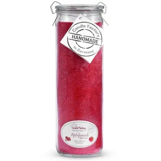 Landshop24 Duftkerze Candle-Factory Duftkerze aus Stearin im Weckglas Big Jumbo (Duft "Apfelpunsch), brennt bis zu 100h