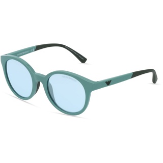 Emporio Armani EA4185 Damen-Sonnenbrille Vollrand Panto Kunststoff-Gestell, blau