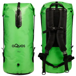 aQuos Drybag aQuos 75 L wasserdichter Rucksack Packsack grün, wasserdicht