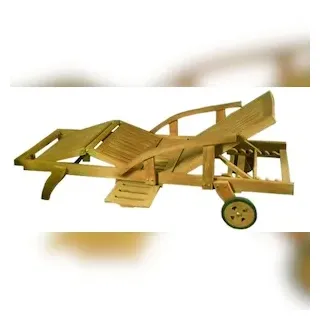 Lex Premium Teak Gartenliege 200 x 65 x 33 cm Braun