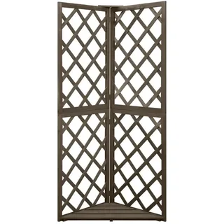 vidaXL Eckspalier 50 x 50 x 145 cm Grau