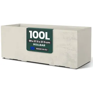 Kreher Millennium 99 x 37,5 x 37,5 cm Beige/Weiß