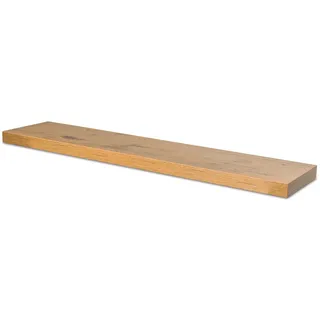 Levandeo® Wandregal, levandeo Wandboard Bobby 100cm Wildeiche Eiche Wandregal Regal Board