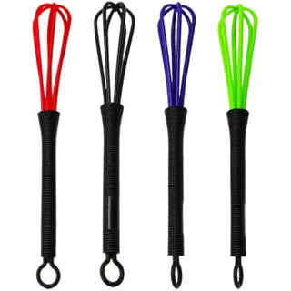 JEXOWIQ Mini Schneebesen Klein - 4 pcs Schneebesen Set Friseur Schneebesen, Kunststoff Salon Friseur Haarfarbe Dye Creme Whisk Küche Ballon Mixer Rührer Werkzeug