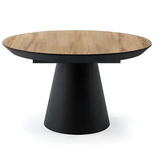 JVmoebel Esstisch Moderner runder Designertisch aus hochwertigem Holz (1-St., Esstisch), Made in Europa braun