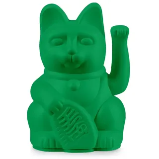 Donkey Products Dekofigur Lucky Cat Mini Winkekatze vivid green 10cm bunt|grün