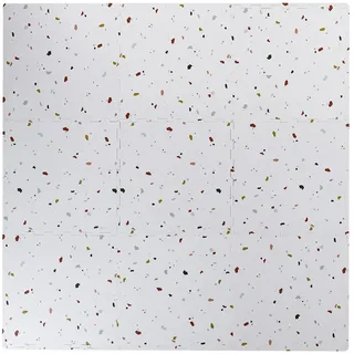 VERTBAUDET Große Puzzle-Spielmatte 9-teilig Kinderzimmer weiß/terrazomuster