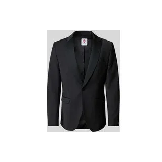 Regular Fit Smoking-Sakko mit Pattentaschen Modell 'Pablo', Black, 56