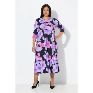 Ulla Popken Maxikleid A-Linie Schwarz 62/64