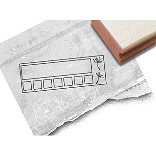 HABIT TRACKER Stempel Pusteblume - stamp - für Kalender BuJo Bullet Journal - Gewohnheits tracker - zAcheR-fineT