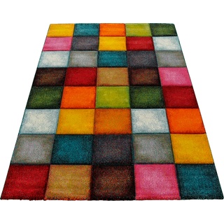 Teppich MERINOS "Belis 22605" Teppiche Gr. B/L: 200 cm x 290 cm, 18 mm, 1 St., bunt (multi) Esszimmerteppiche Wohnzimmer, moderner farbenfroher Kurzflorteppich