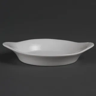 Olympia Whiteware runde Schale mit Griffen - 30x156x126mm 6 Stück)