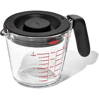 Oxo Good Grips 500 mLassen Glas-Messbecher mit Deckel