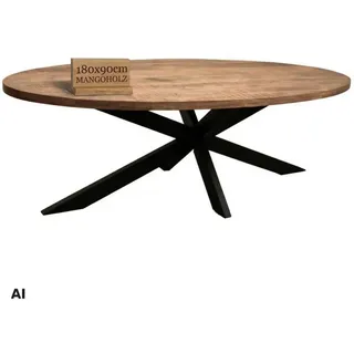 Mr. Deko Avola 180 x 76 x 90 cm oval beige/schwarz