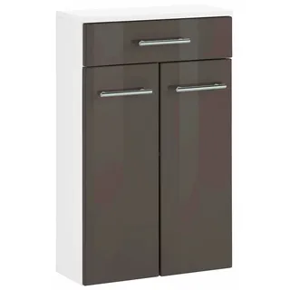 WELLTIME Waschbeckenunterschrank Venedig 50 x 79 cm Grau