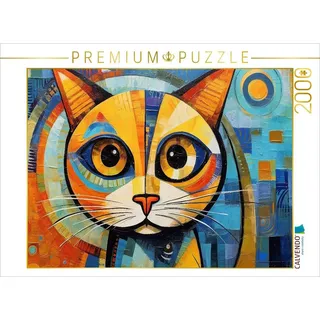 Calvendo Katze Im Stil von Pablo Picasso 2000 Teile