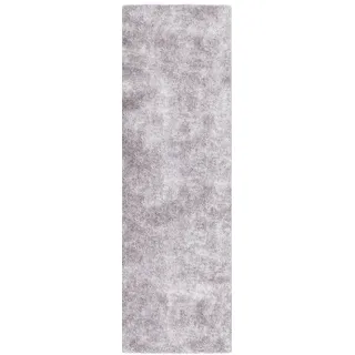 Bruno Banani Dana Hochflorteppich 80 x 250 cm Silber